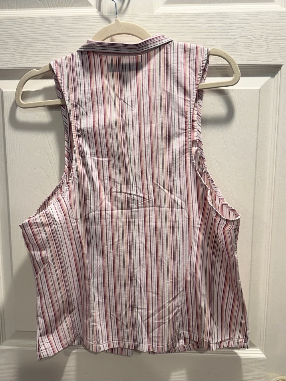 NWT Urban Outfitters Party Girl Sleeveless Shirt Vest Pink Stripe XL - Picture 6 of 9